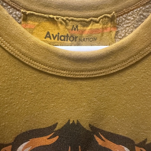 Aviator Nation Tiger Dreamland Honey Crew M - Picture 5 of 7